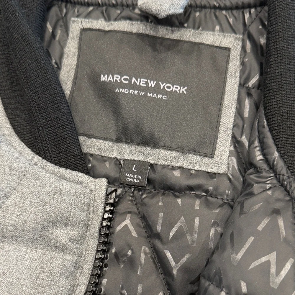 Marc New York Men's Charcoal Grey Quilted Vest - Picture 2 of 8